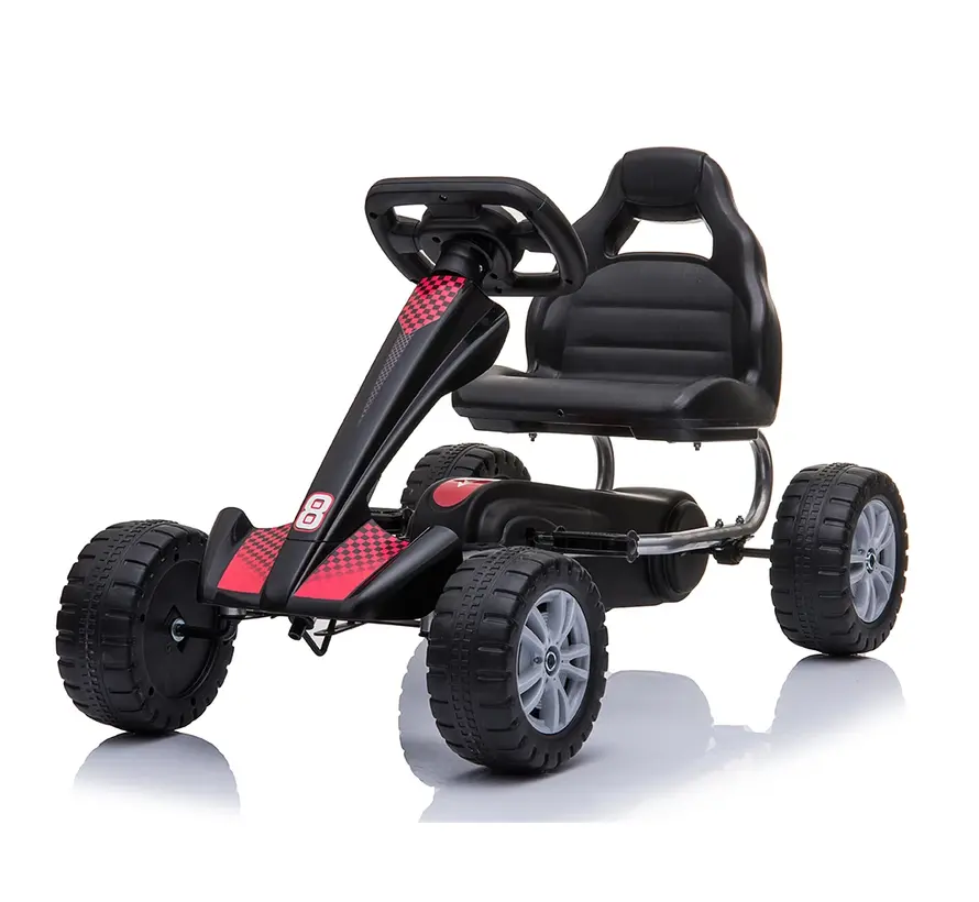 Story 8-Ball Go Kart Trap Go Kart mit Lenkrad und sportlichem 8-Ball-Design
