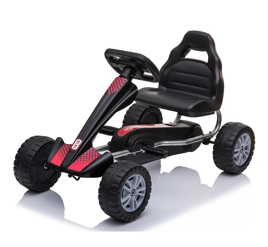 Story 8-Ball Go Kart Trap Go Kart mit Lenkrad und sportlichem 8-Ball-Design
