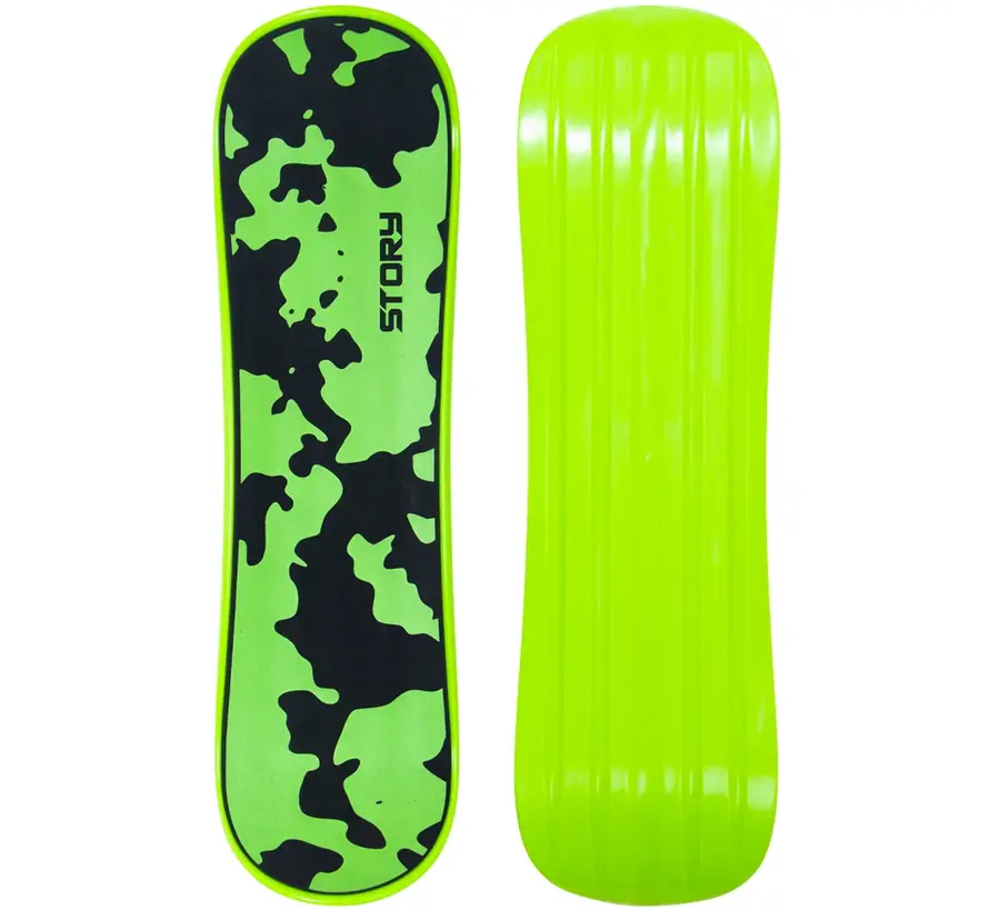 Story Snowskate Vert Camouflage 81 cm. Snowskate compact avec plateau antidérapant et motif camouflage.