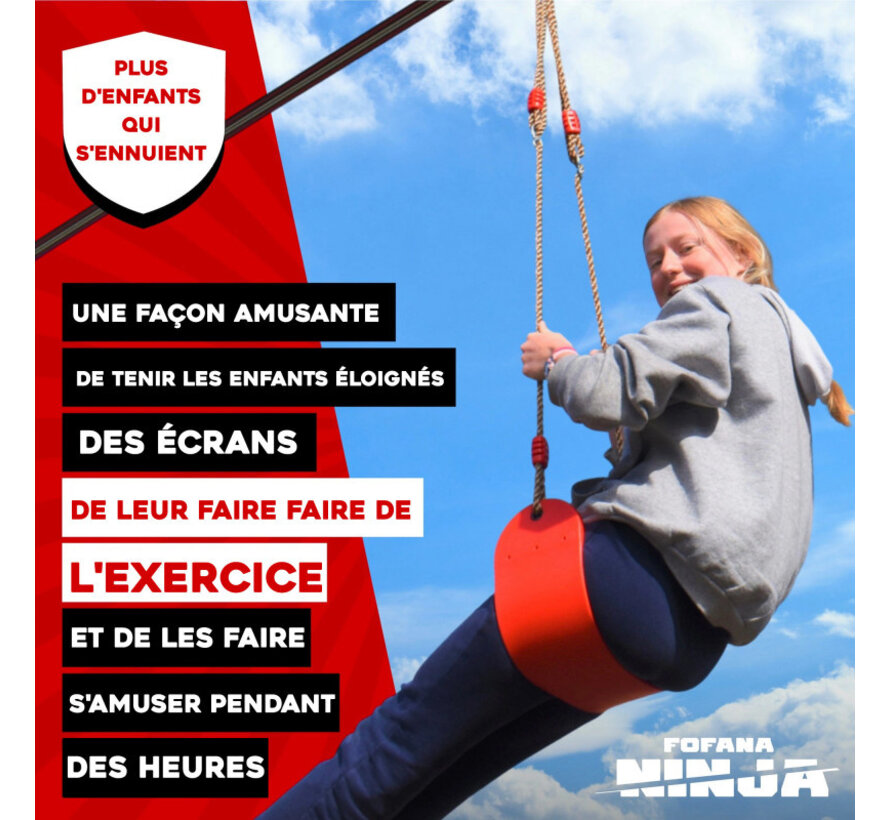 Zestaw Ninja Slider Zipline 20m