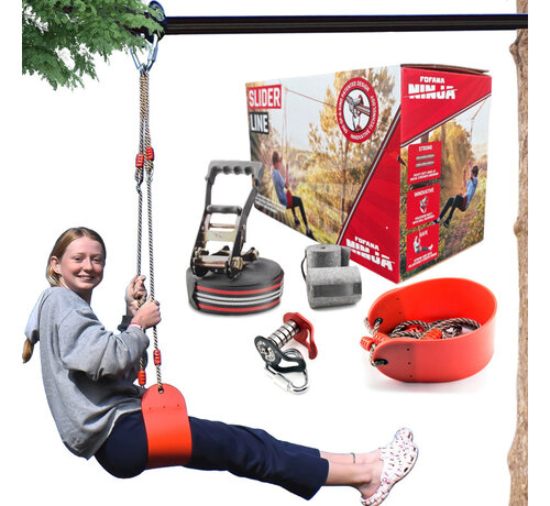 Fofama Ninja Zestaw Ninja Slider Zipline 20m