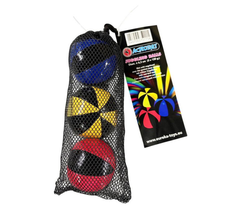 Set di 3 palline da giocoleria da 120 gr