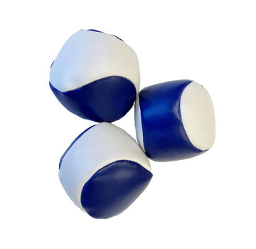 Acrobat Set Jongleerballen 120gr Blauw Wit