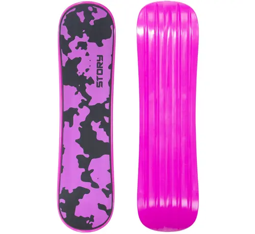 Story Patin à neige Story Snowskate rose camouflage 89 cm. Patin à neige compact avec plateau antidérapant et motif camouflage.