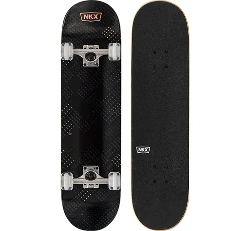 NKX Monopatín completo NKX Skateboard Journey Coral con llamativo gráfico coral de 8,25"