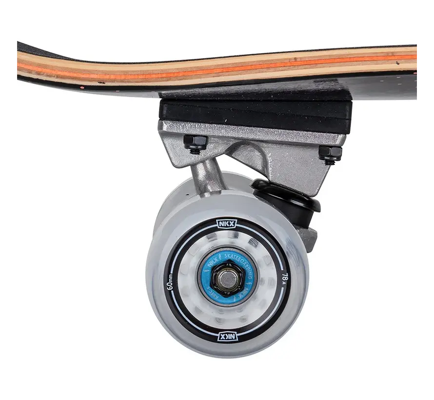 NKX Skateboard Journey Coral Compleet Skateboard met Opvallende Coral Graphic 8.25"