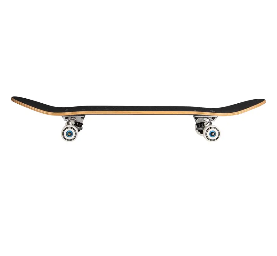 NKX Skateboard Progression Black 8.0 Zoll Komplett-Skateboard mit Deckgröße 8.0"