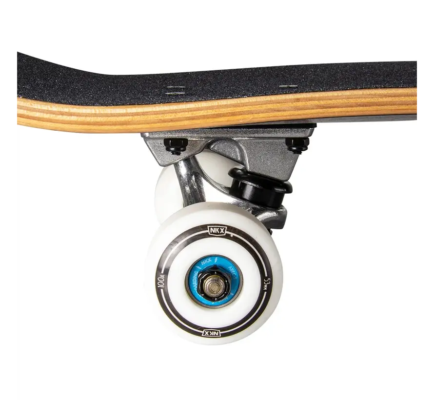 NKX Skateboard Progression Black 8,0 cala Kompletna deskorolka z deskorolką o rozmiarze 8,0 cala