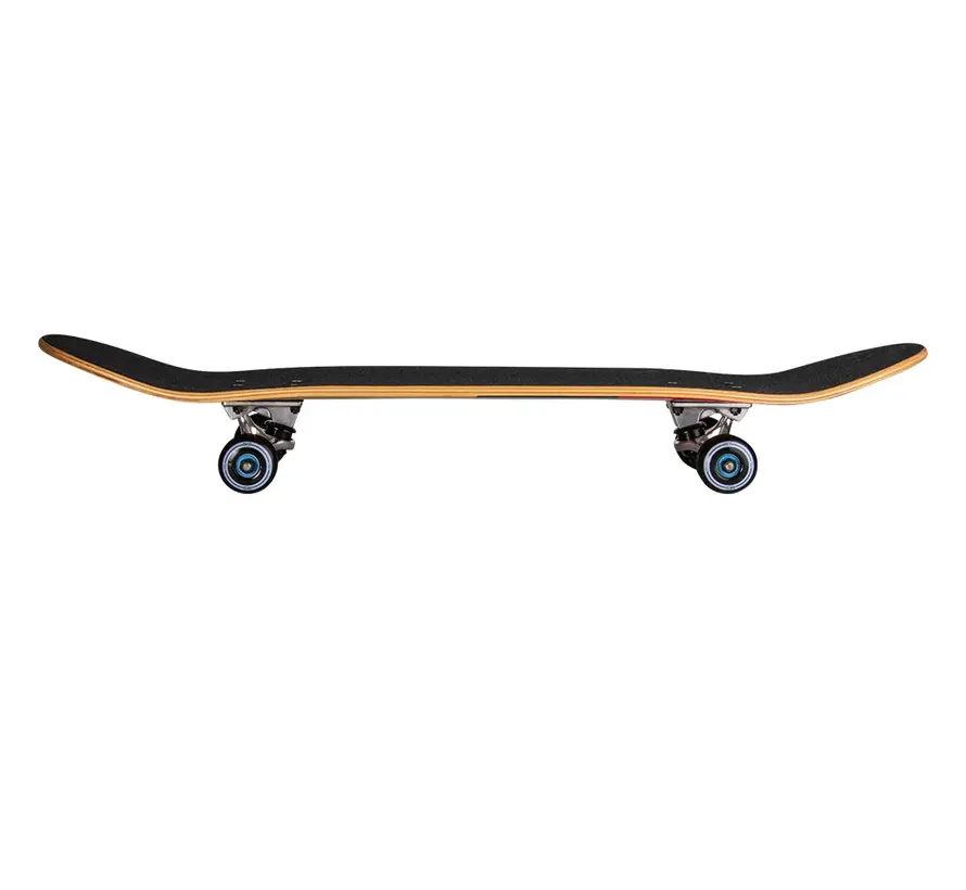 Skateboard completo NKX Skateboard Slate Red da 8,25 pollici con deck più largo e design rosso