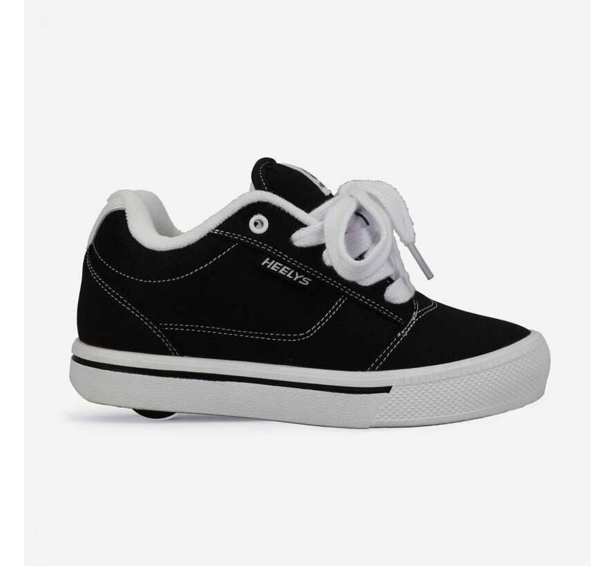 Heelys Pro 25 Black/White – Classic Heelys sneakers with wheels | Timeless black and white model for rolling and walking