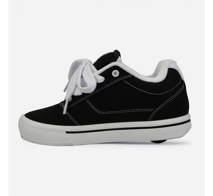 Heelys Pro 25 Negro/Blanco – Zapatillas clásicas Heelys con ruedas | Modelo atemporal en blanco y negro para rodar y caminar.