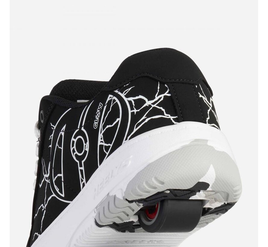Heelys Kolect Glow Schwarz/Weiß – Sneaker mit Rollen und Leuchteffekt | Coole Heelys für Kinder und Jugendliche