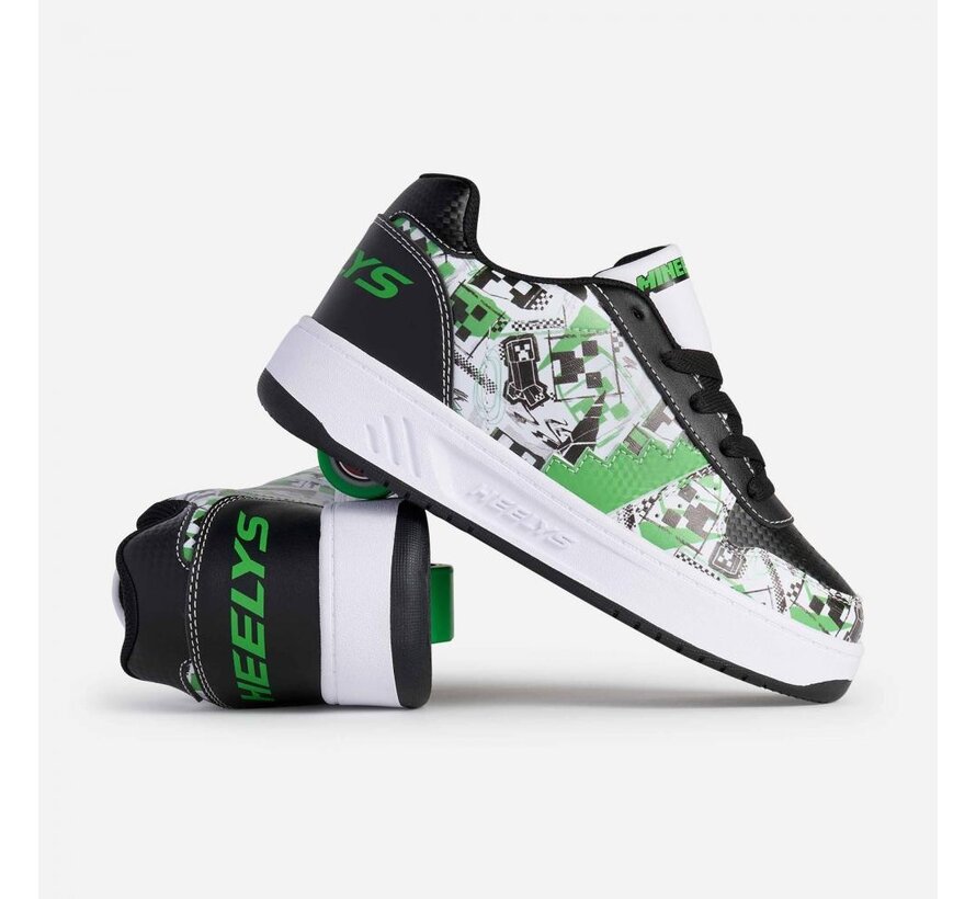 Heelys Minecraft Kama Blanc/Noir/Vert