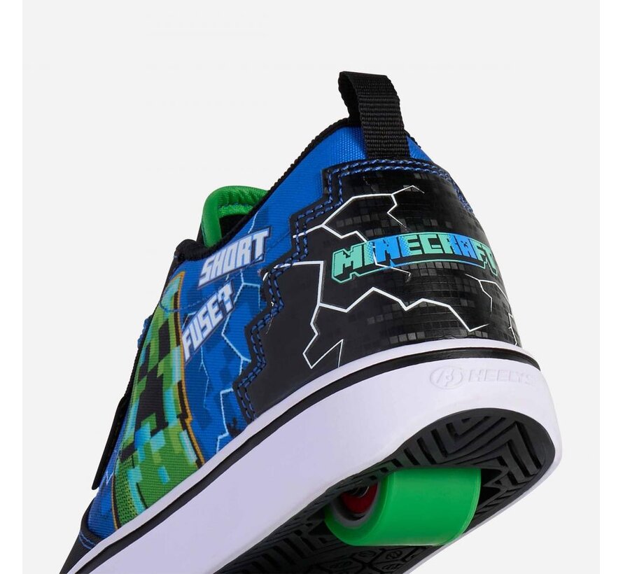 Heelys Minecraft Pro 20 Black/Blue/Green – Minecraft sneakers met wieltjes voor kinderen | Stoere Heelys met game design