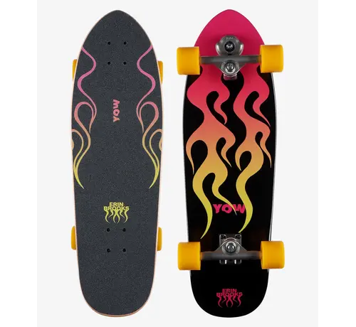 Yow Yow Erin Brooks Power Blaze 31.5" Signature Series Surfskate – Compact high performance surftrainer voor snelle carves en explosieve pumping