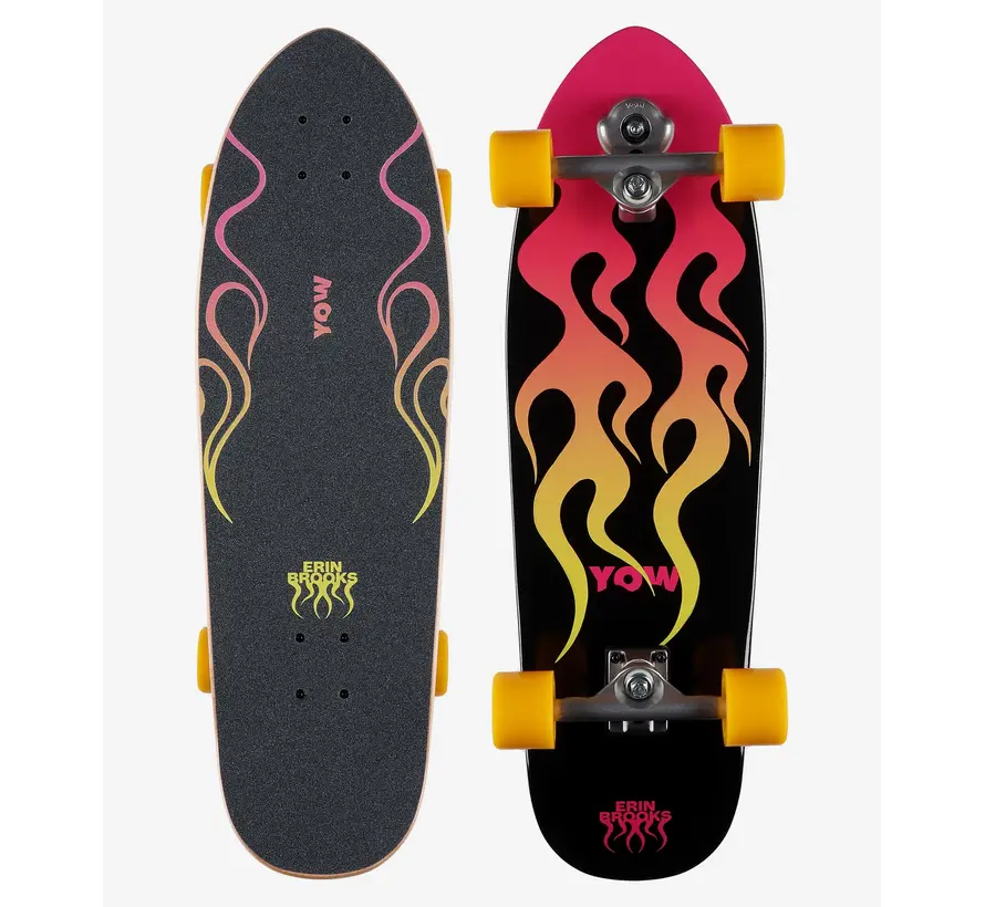 Yow Erin Brooks Power Blaze 31.5" Signature Series Surfskate – Compact high performance surftrainer voor snelle carves en explosieve pumping
