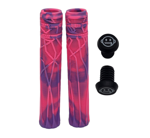 Zipit Puños Zipit Almighty de 180 mm sin brida para patinete acrobático y BMX (dos colores) con extremos de manillar incluidos