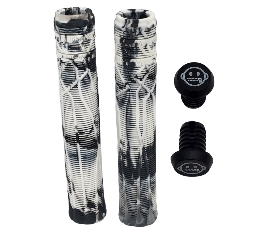 Zipit Almighty Grips 180mm Flangeless Stunt Scooter & BMX Griffe – Zweifarbig – Inklusive Lenkerenden
