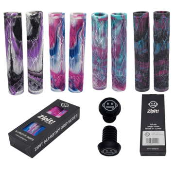 Zipit Poignées Zipit Almighty Grips 160 mm à trois couleurs