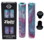 Uchwyty Zipit Almighty Grips 160 mm do hulajnóg wyczynowych i BMX bez kołnierza – potrójny kolor – w tym końcówki kierownicy