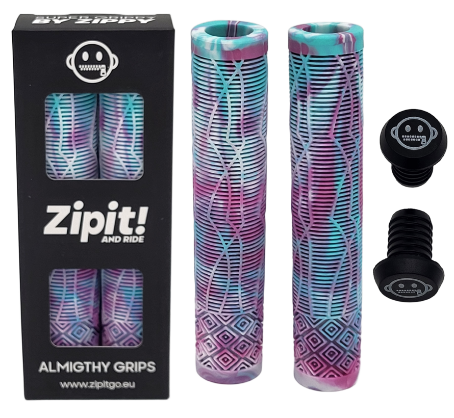 Zipit Almighty Grips 160mm flanschloser Stunt-Scooter- und BMX-Lenker – inklusive Lenkerenden