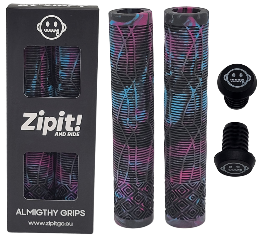 Zipit Almighty Grips 160mm flanschloser Stunt-Scooter- und BMX-Lenker – inklusive Lenkerenden