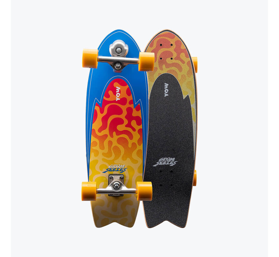 Yow Huntington 30" Grom Series Surfskate 2026: patineta de surf compacta para jóvenes riders y giros rápidos.