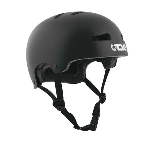TSG TSG Evolution Youth Solid Color Satin Black Skatehelm – Kinderhelm voor Skateboard, BMX en Step