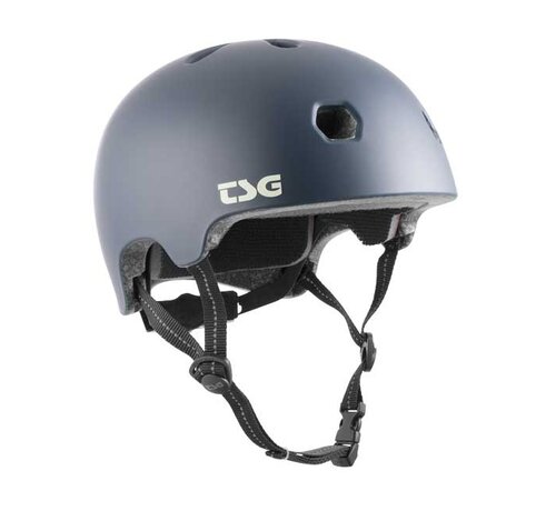 TSG TSG Meta Solid Color Satin Paynes Grey Skate Helmet – Lightweight Helmet for Skateboard, BMX and Stunt Scooter
