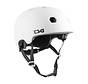 TSG Meta Skateboardhelm in Satinweiß – Leichter Helm für Skateboard, BMX und Stunt-Scooter