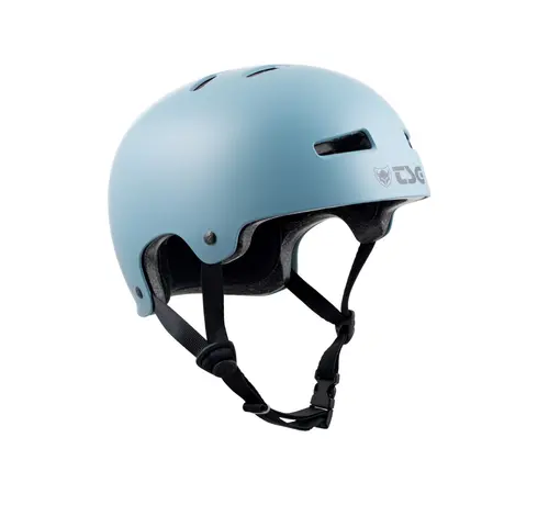 TSG Casque de skate TSG Evolution bleu orage satiné uni – Casque classique de skate et BMX offrant un ajustement parfait