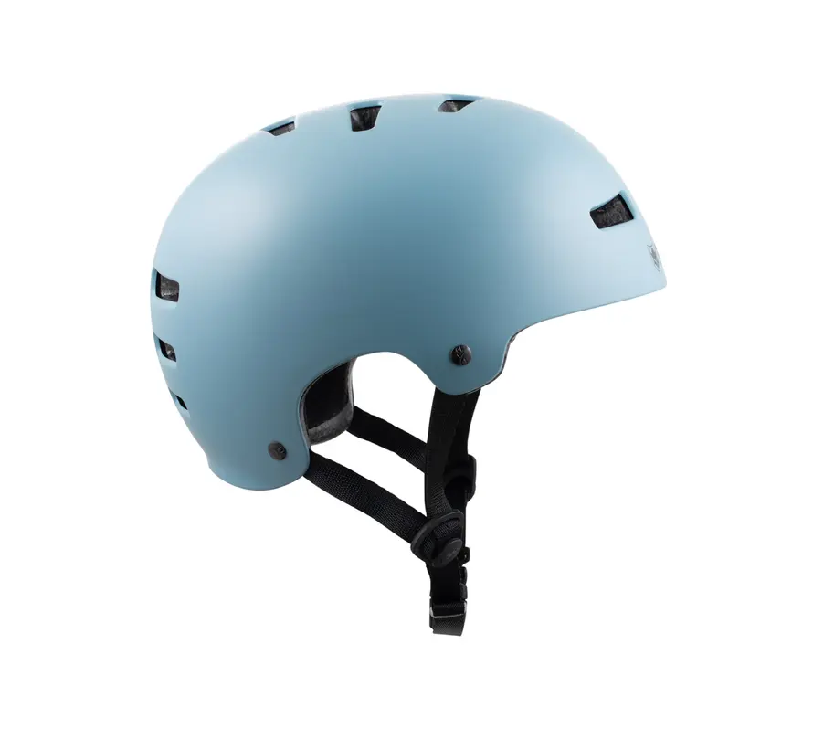 Casque de skate TSG Evolution bleu orage satiné uni – Casque classique de skate et BMX offrant un ajustement parfait
