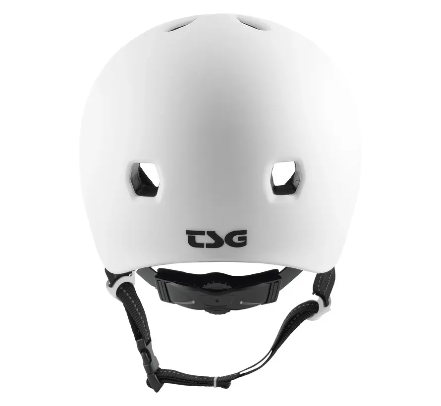 Casco de skate TSG Meta Solid Color Satin White – Casco ligero para monopatín, BMX y patinete acrobático.