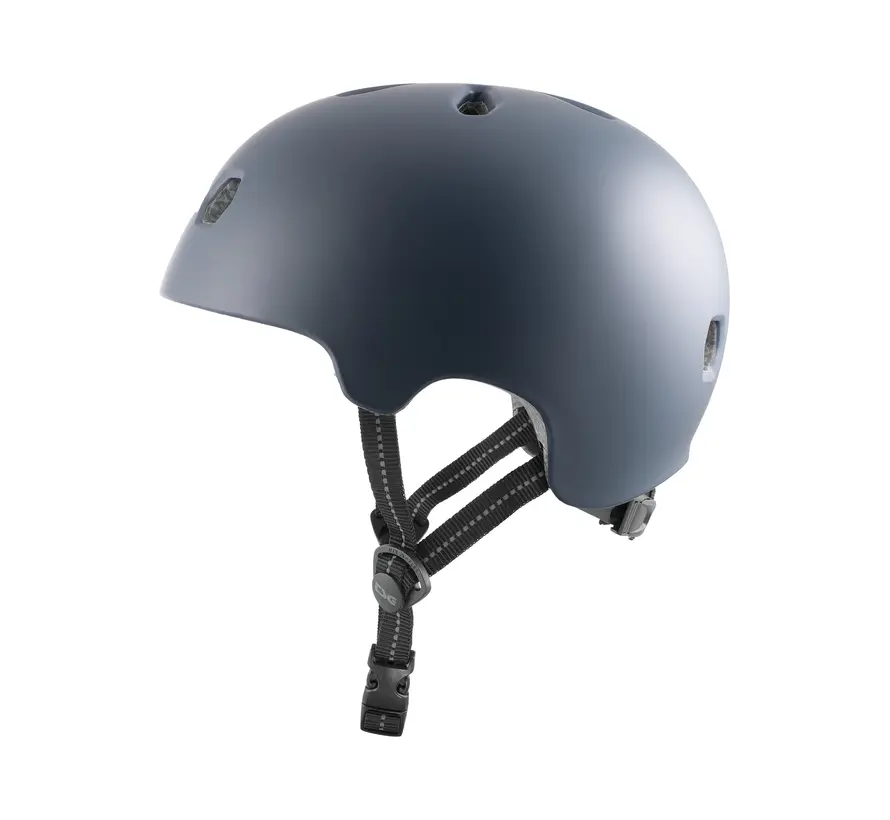TSG Meta Skateboardhelm in Satin-Grau (Paynes Grey) – Leichter Helm für Skateboard, BMX und Stunt-Scooter