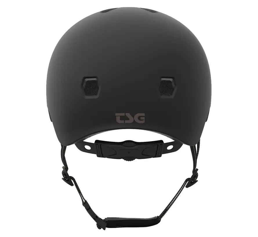TSG Meta Skateboardhelm in Satin-Schwarz – Leichter Helm für Skateboard, BMX und Stunt-Scooter