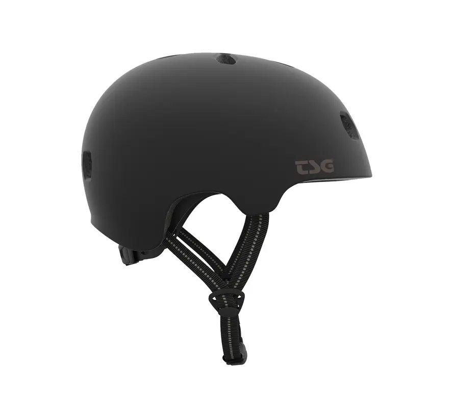 Casco da skate TSG Meta Solid Color Satin Black – Casco leggero per skateboard, BMX e monopattino acrobatico