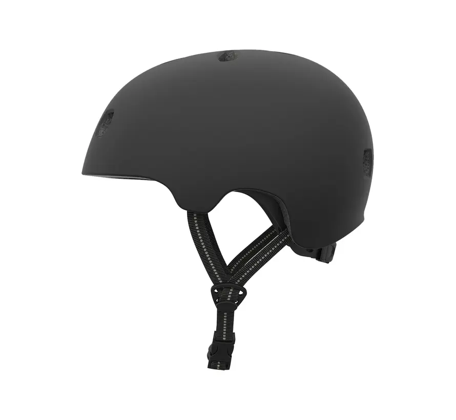 Casque de skate TSG Meta Solid Color Noir Satiné – Casque léger pour skateboard, BMX et trottinette freestyle