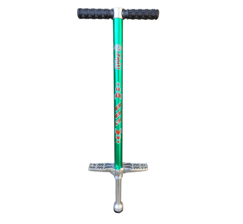 Zipit Zipit Pogostick Pro Series One Green, aluminum grass stick for beginners