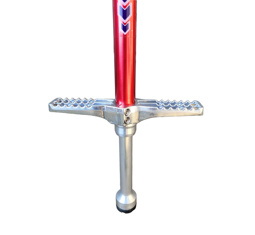 Zipit Pogostick Pro Series One Red, aluminiowy drążek do skakania dla początkujących