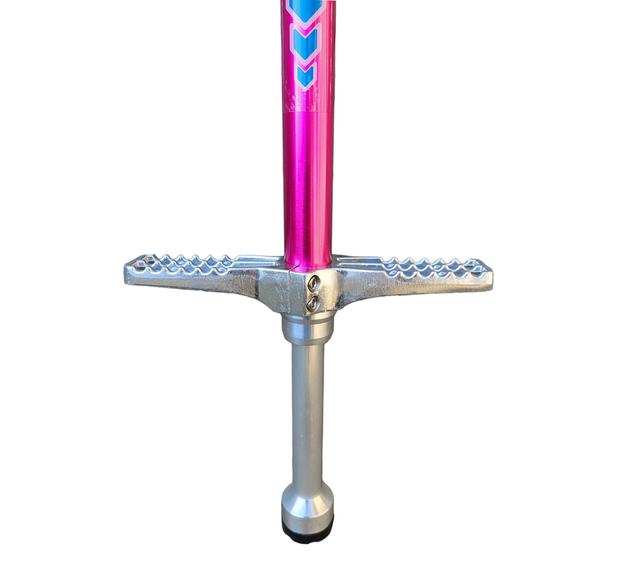 Zipit Pogostick Pro Series One Pink, aluminiowy drążek do skakania dla początkujących