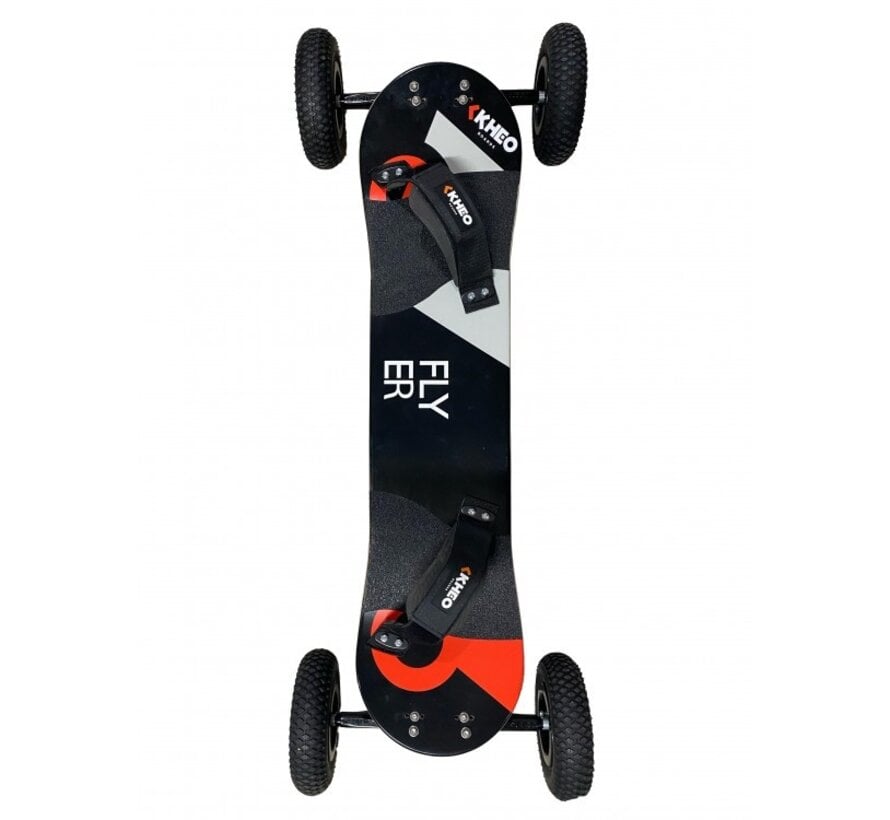 Kheo Mountainboard Flyer 9 inch Allround Mountainboard met Channel Trucks en 9 Inch Wielen