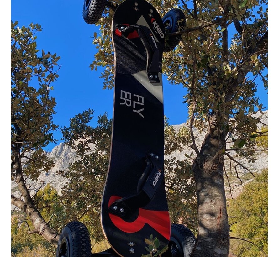 Kheo Mountainboard Flyer 9 inch All-round Mountainboard with Channel Trucks and 9 Inch Wheels