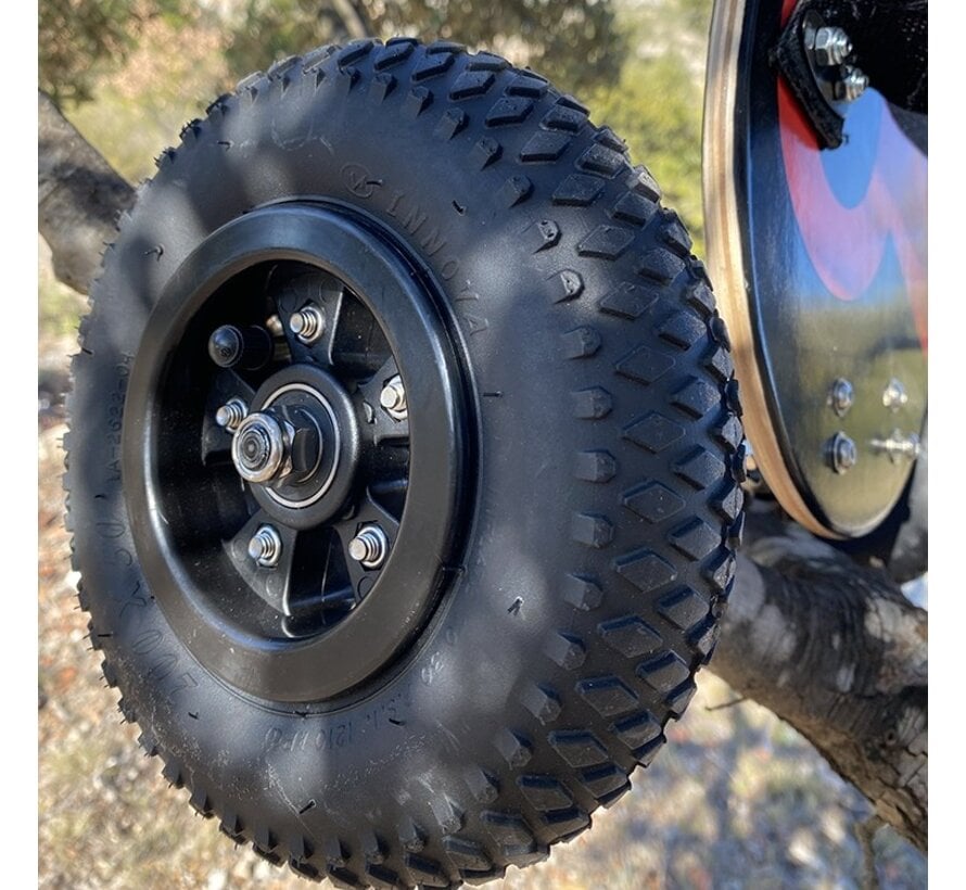 Kheo Mountainboard Flyer 9-calowa uniwersalna deska górska z truckami kanałowymi i 9-calowymi kołami