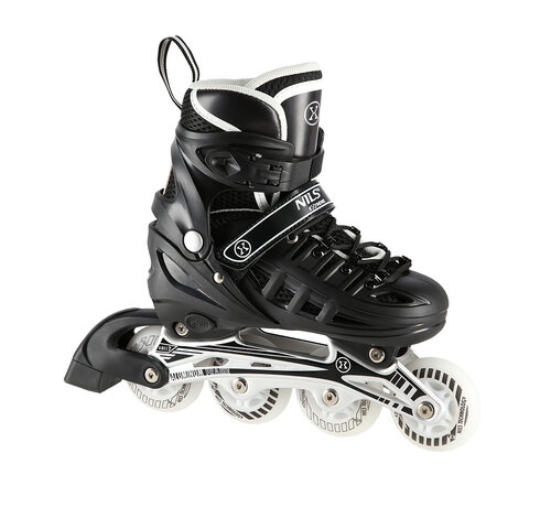 Nils Pattini in linea/ghiaccio Nils Extreme 4-in-1 neri con LED (NH10905) regolabili per strada e ghiaccio