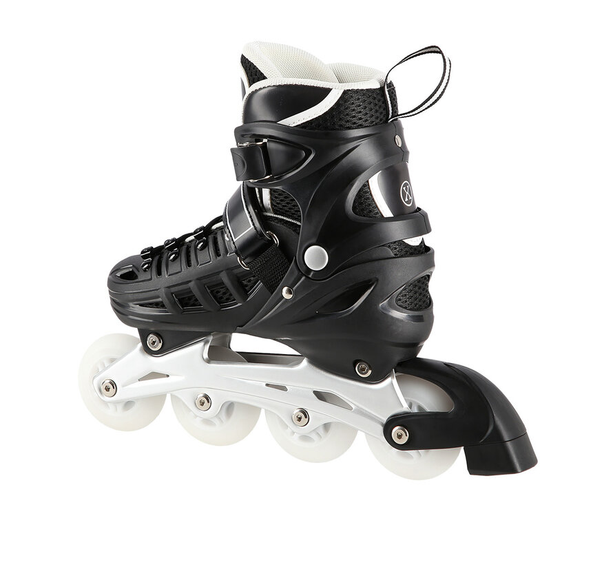 Rolki/łyżwy Nils Extreme 4 w 1, czarne, LED (NH10905), regulowane, do jazdy ulicznej i na lodzie