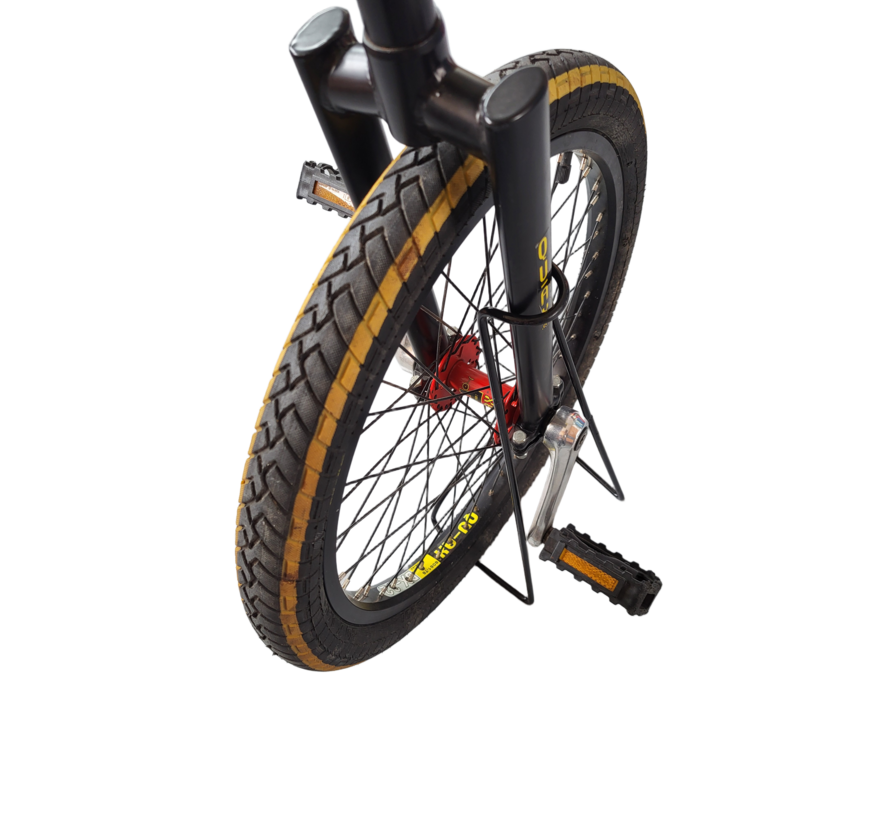 Qu-ax Profi 20 inch eenwieler zwart - 2e kans