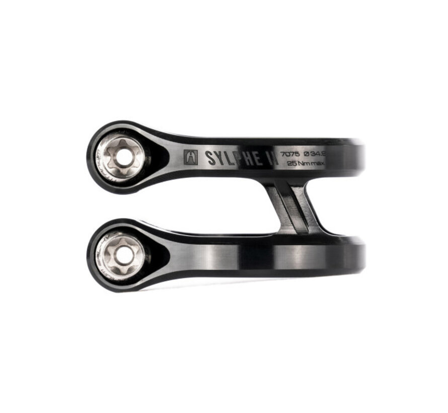 Ethic Sylphe V2 Stuntstep Klem 34.9 mm Black Dubbele Klem voor Stabiele Stuurbevestiging