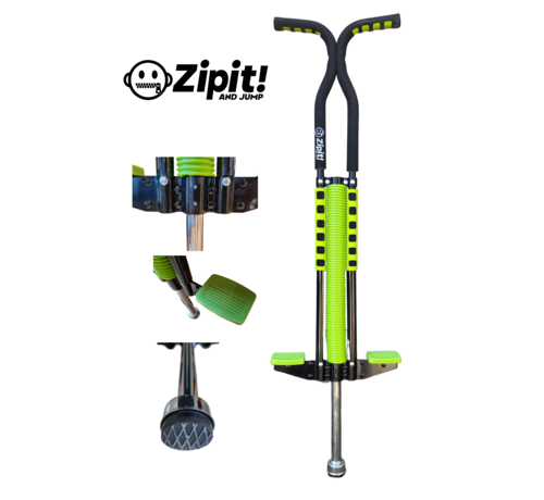 Zipit Zipit Pogo Classic Foam Green, stalen springstok