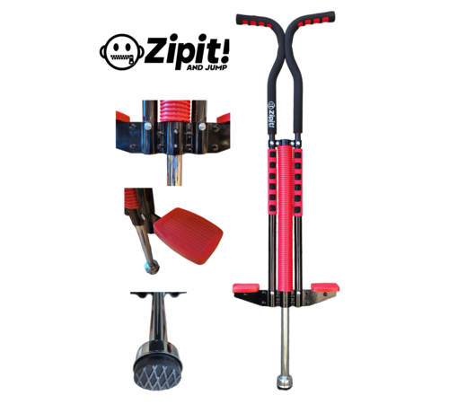Zipit Zipit Pogo Classic Foam Red, stalowy kij do skakania