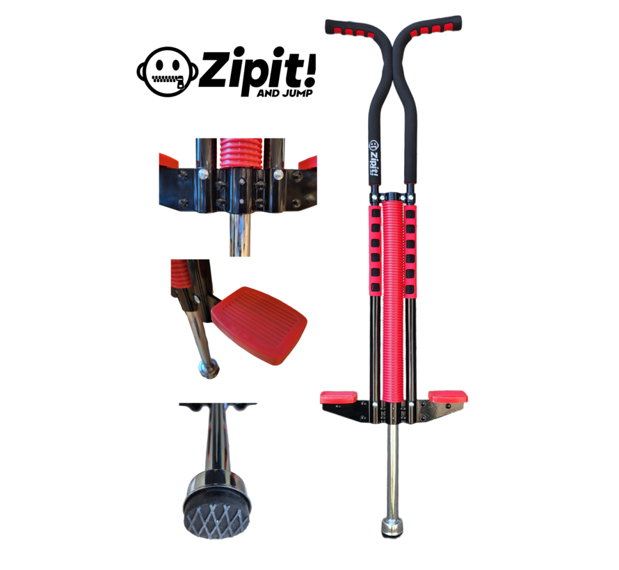 Zipit Pogo Classic Schaumstoff Rot, Springstock aus Stahl